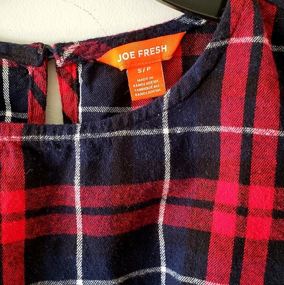 T-Shirt Style Plaid Dress - Picture 2 of 3